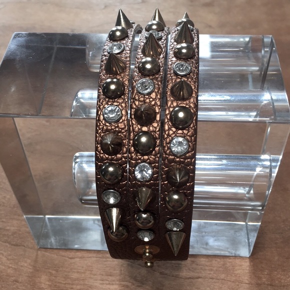 crystal studded wrap bracelet - Picture 8 of 12